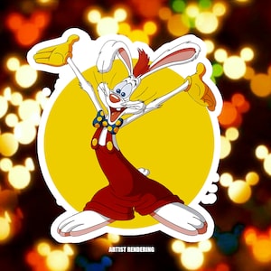 Roger Rabbit - Adesivo 3" ispirato alla Disney