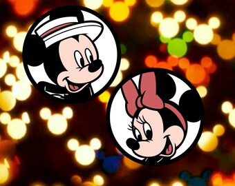 Dapper Mickey and Minnie - 3" Sticker Set