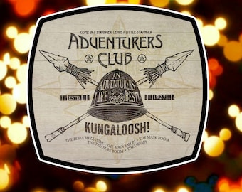 The Adventurers Club - Pleasure Island -  Disney Inspired Magnet