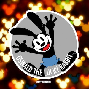 Oswald the Lucky Rabbit -  Disney Inspired Passholder Magnet