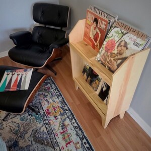 Two Tier Hardwood Vinyl Record Storage Cabinet - Etsy