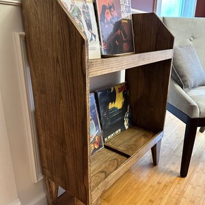 Two Tier Hardwood Vinyl Record Storage Cabinet - Etsy