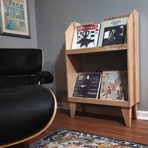 Two Tier Hardwood Vinyl Record Storage Cabinet - Etsy