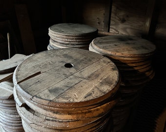 Blank Unfinished Bourbon Barrel Head - Authentic Whiskey Barrel Top Lid
