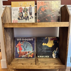 Two Tier Hardwood Vinyl Record Storage Cabinet - Etsy