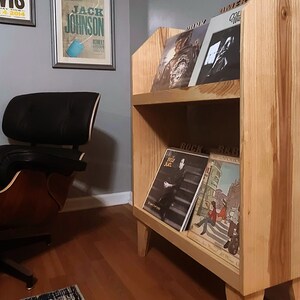 Two Tier Hardwood Vinyl Record Storage Cabinet - Etsy