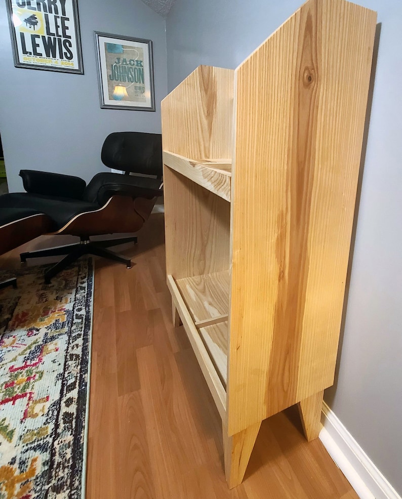 Two Tier Hardwood Vinyl Record Storage Cabinet - Etsy