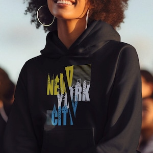 New York City Hoodie | NYC Hoodie | Graphic Hoodie | Retro New York City Hoodie | Retro NYC Hoodie | Retro Hoodie | Unisex Hoodie
