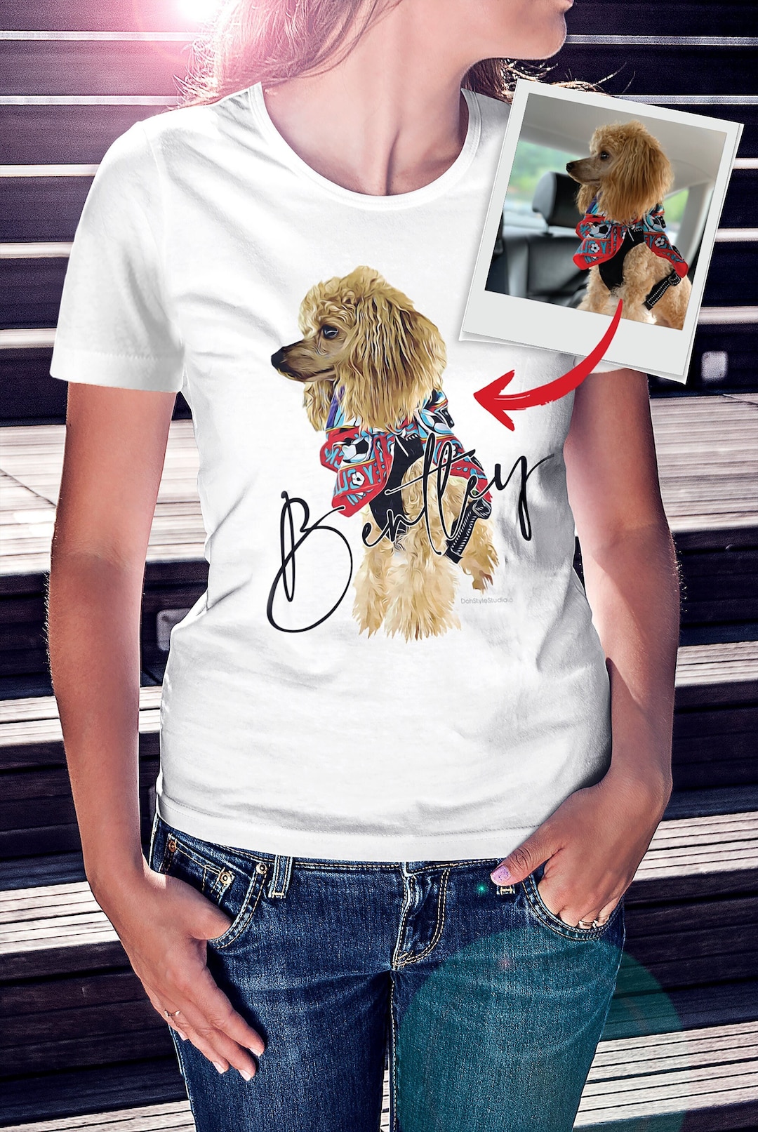 My Pet Is The Reason - Personalized Custom Premium T-shirt main image 0