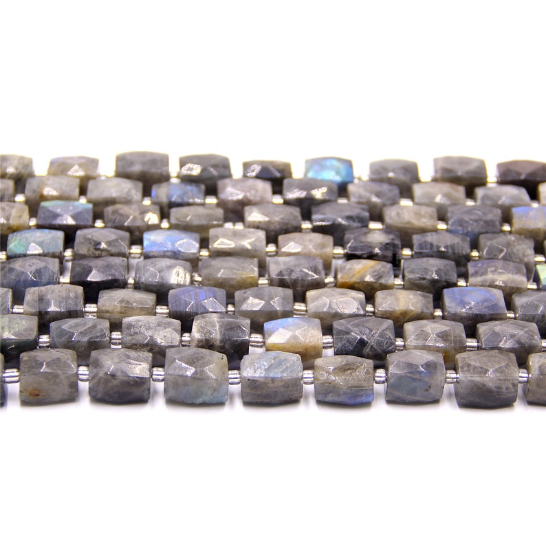 15.5 Nugget Labradorite Beads Raw Rainbow Rectangle Faceted Beads Bulk Lot Labradorite Beads 12*17 mm For Jewelry DIY Making Decoration