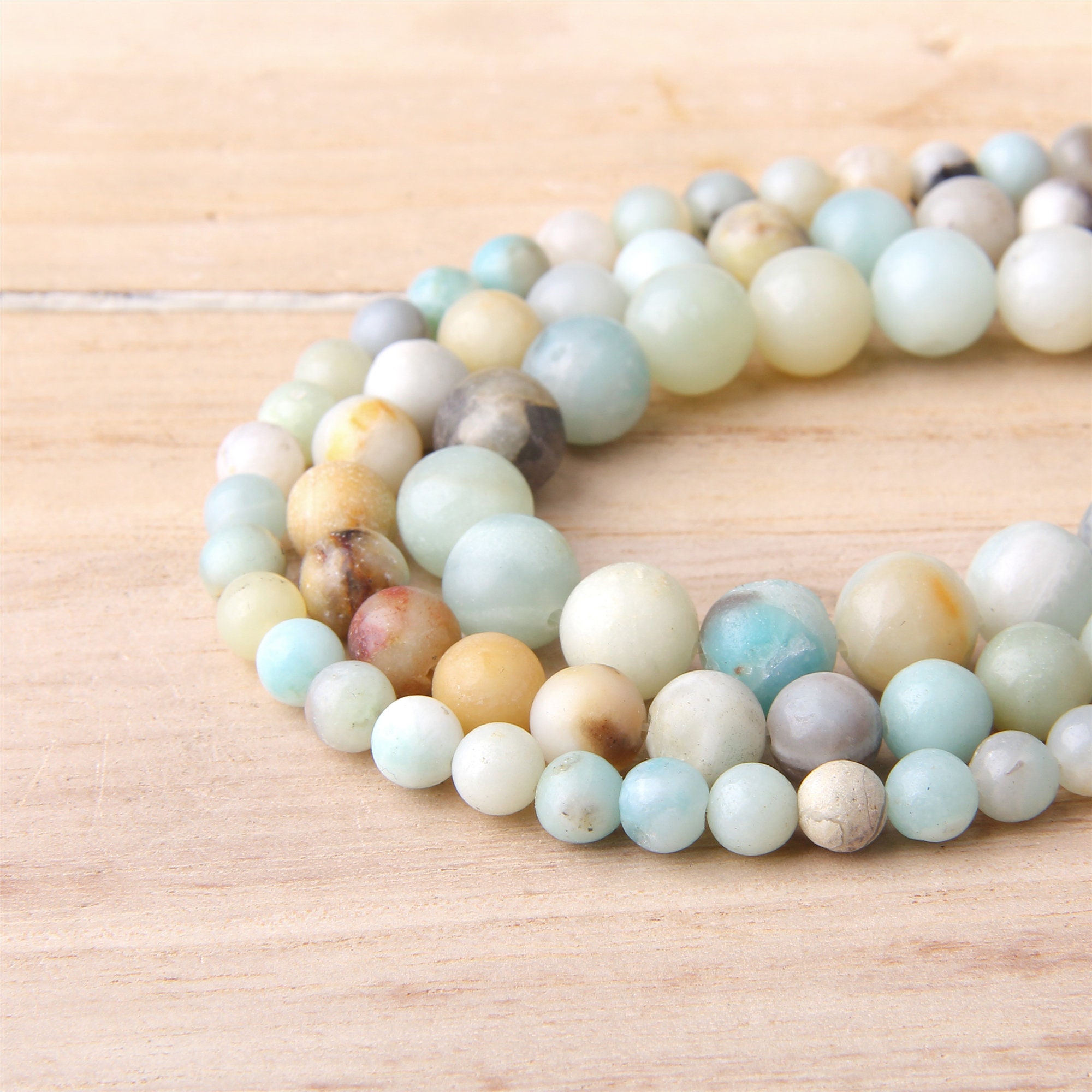 15.5 Amazonite Beads 6 mm 8 mm 10 mm 12 mm Gemstone Etsy