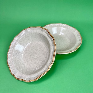 Set of 2 Vintage 70s Mikasa Garden Club Serving Bowls | 1970s Stoneware Dishes | 1970s Kitchen | Grannycore Style Cottagecore Kitchen