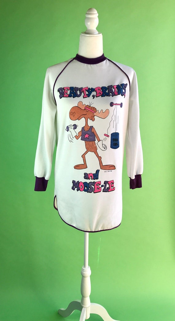 Vintage 80s Children's Rocky and Bullwinkle Sleep 
