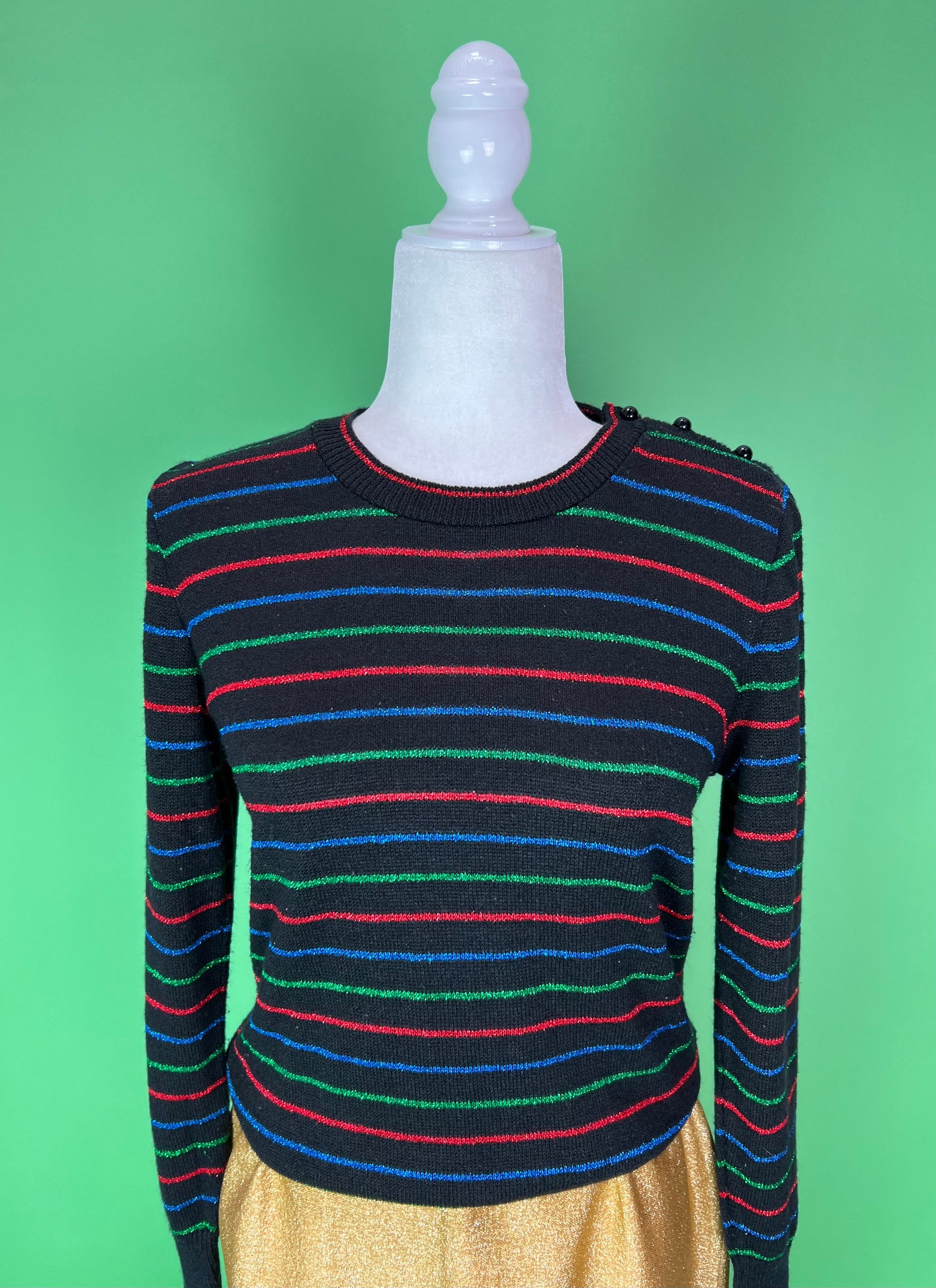Black rainbow sweater deals