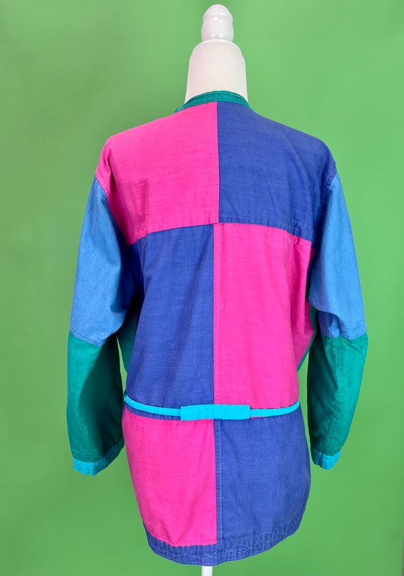 Vintage Reversible Colorblock Jacket - Size Large… - image 7