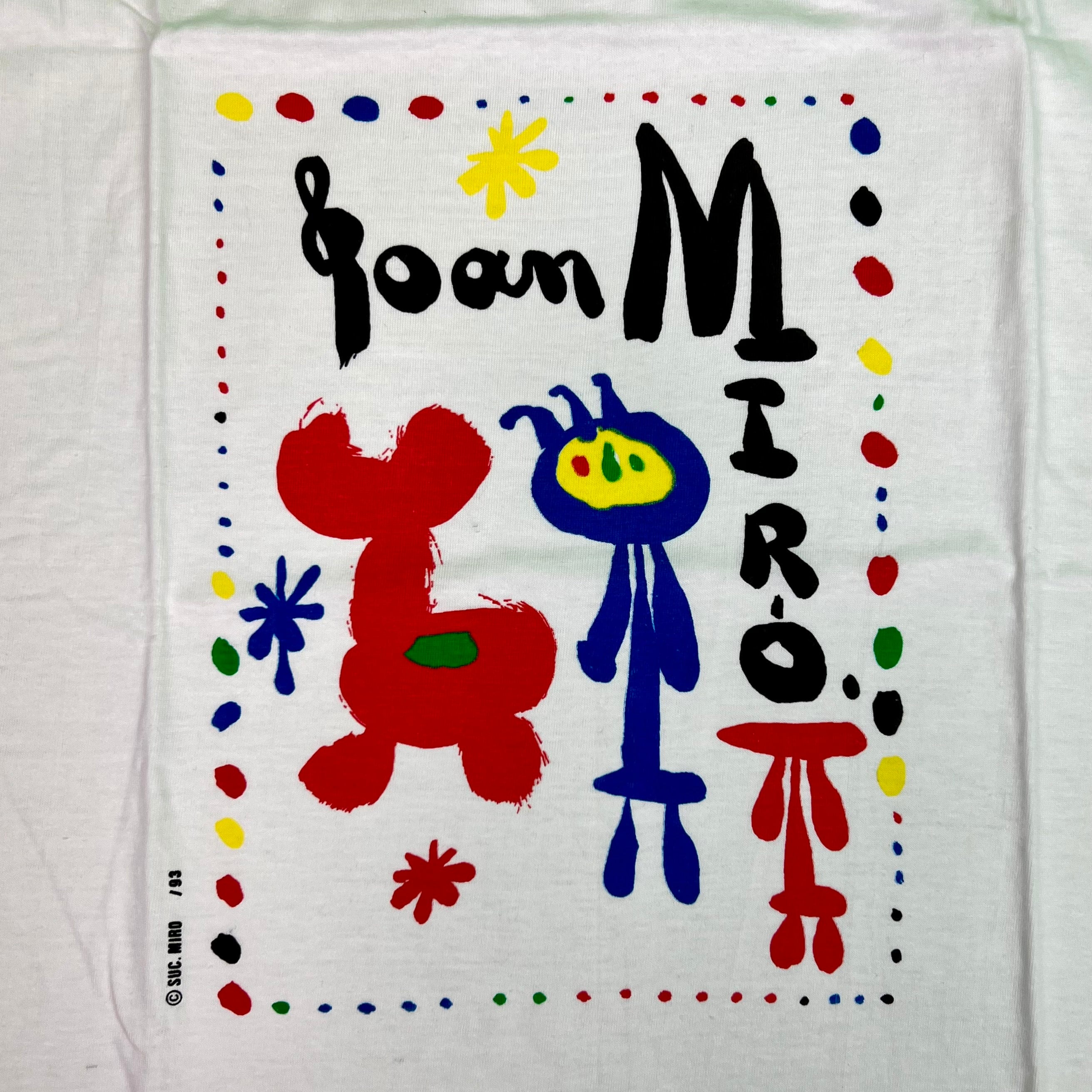 90s ジョアン・ミロ アートTシャツ　デッドストック デッドストック ヴィンテージ 90 年代 ジョアン ミロ シャツ - サイズ