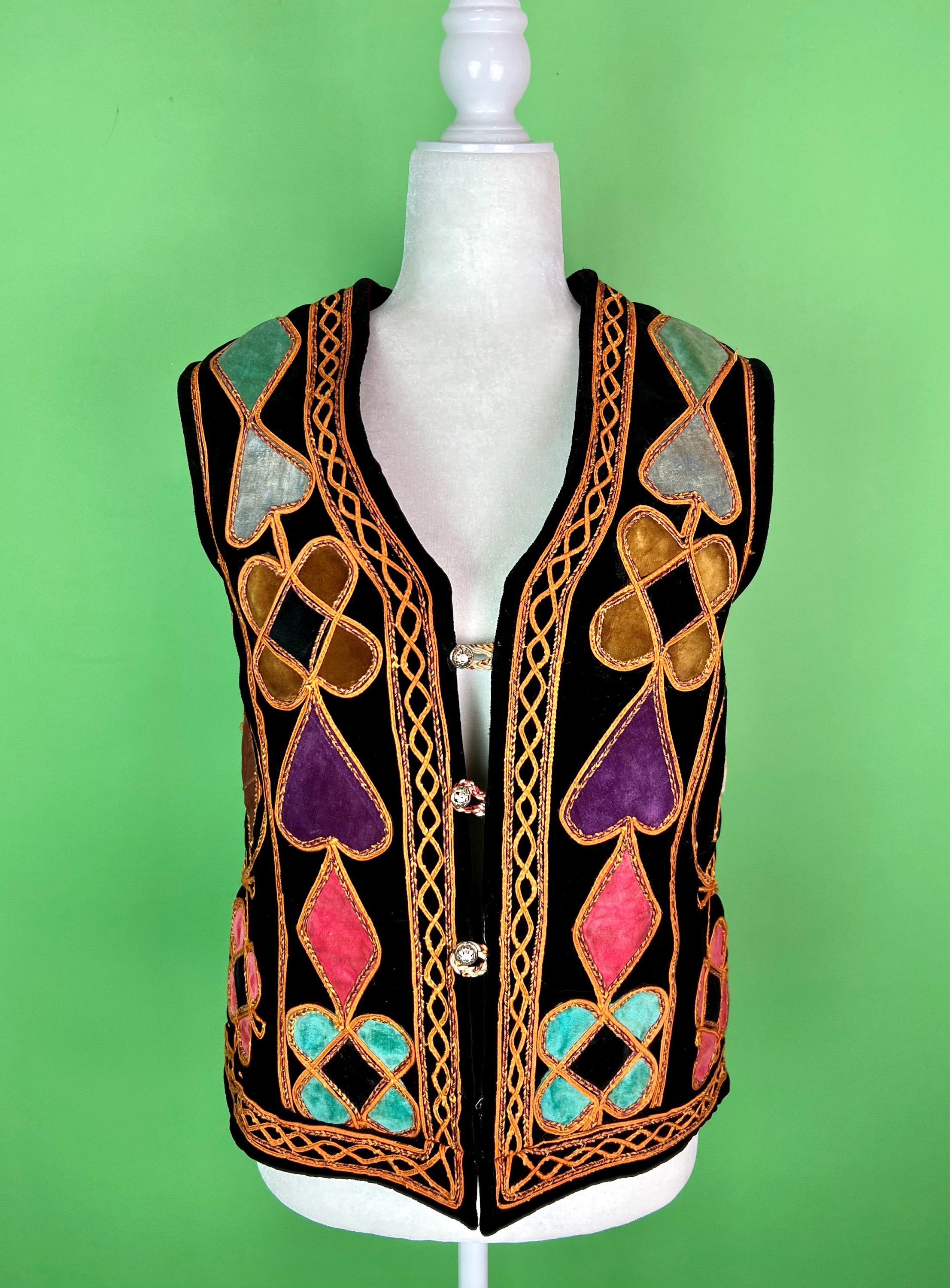 eaphi　EMBROIDERY CORD VEST EMBROIDERY CORD VEST