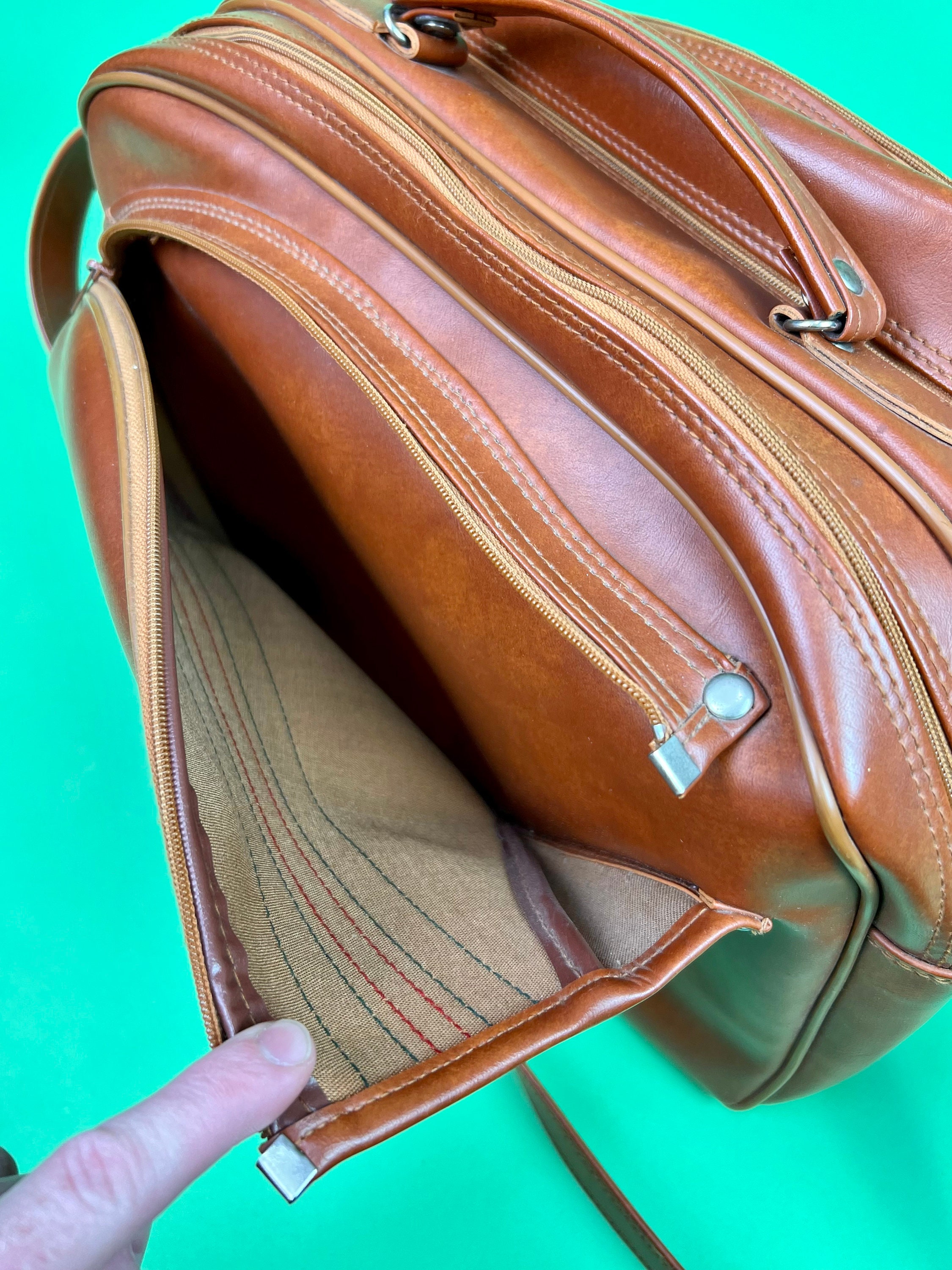 Vintage 70s Brown Tennis Bag | Vintage Tennis Racket Bag | Vintage