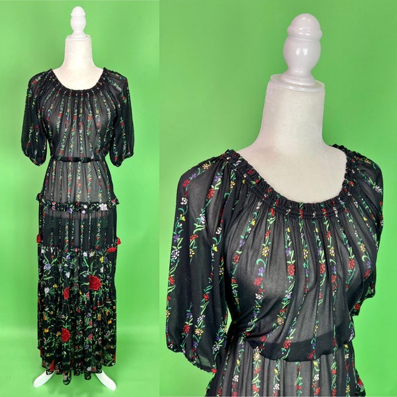Retro kid MAXI Marilyn Dip Hem Dress - Black RUNS LONG Retro kid MAXI Marilyn Dip Hem Dress - Black RUNS LONG
