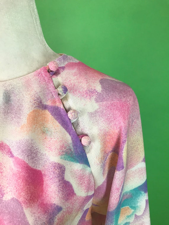 Vintage 70s/80s Pastel Cotton Candy Clouds Secret… - image 4