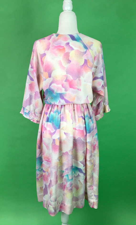 Vintage 70s/80s Pastel Cotton Candy Clouds Secret… - image 8