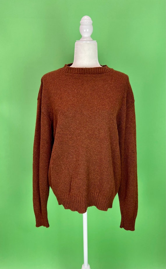 Vintage 70s Jantzen Brown Sweater - Size Large | V