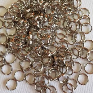 Silver Split Jump Rings 6mm (176pc) - RG468