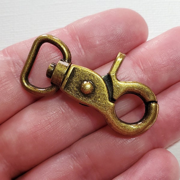 1pc Swivel Lobster Clasp Antique Brass Finish 40mm - CL696