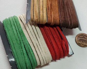 2.4mm Suede Lace, Assorted Mixed Bag 36ft approx. - ST687