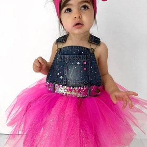 baby denim tutu dress