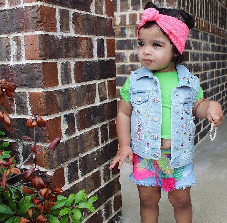 Baby girl jean shorts for girls and toddler shorts cut off Etsy