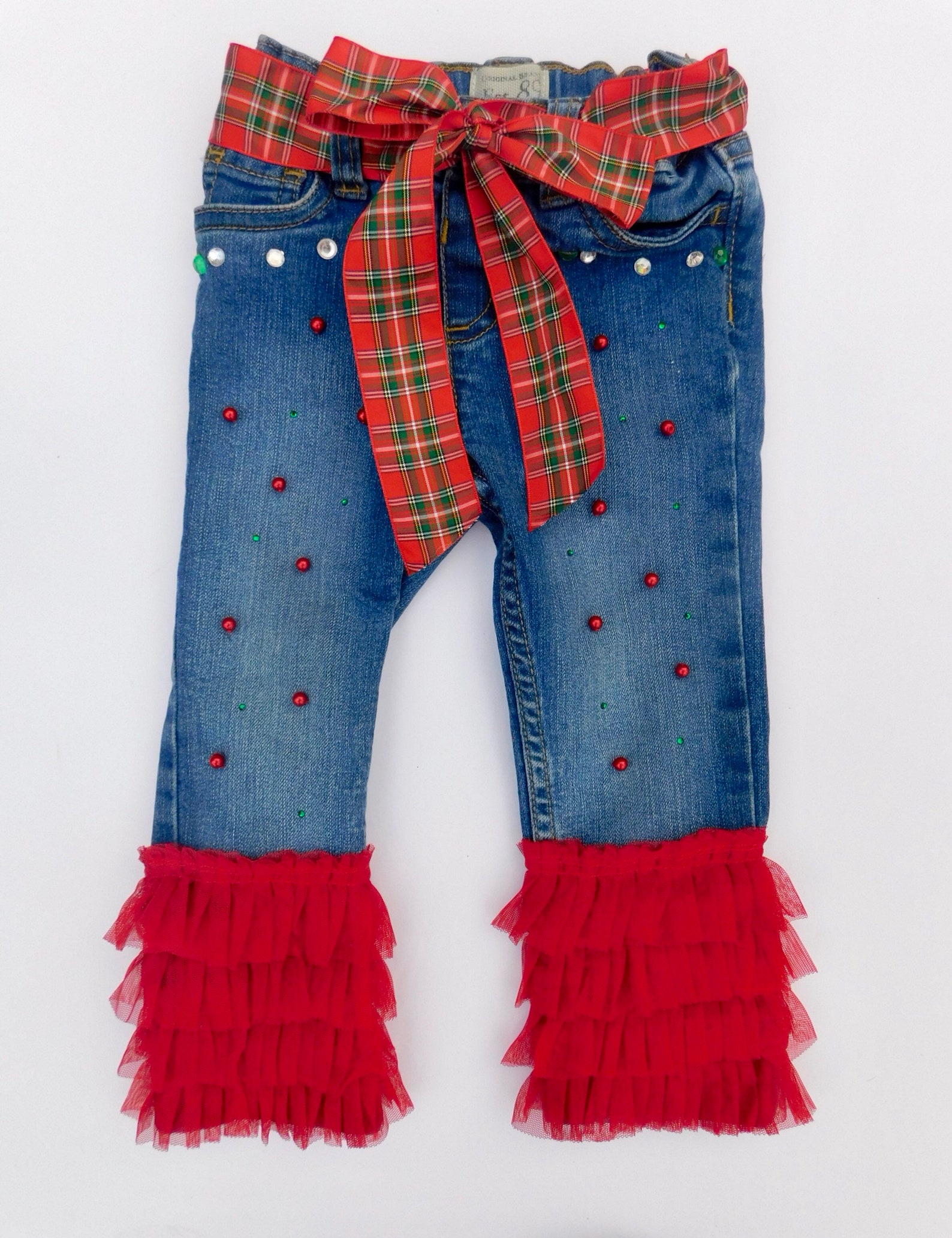 Baby Girl Jeans for Toddlers Denim Christmas Jeans for Baby Etsy