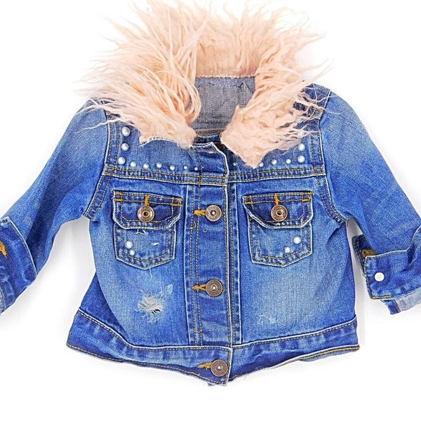 Baby Denim Jacket Etsy