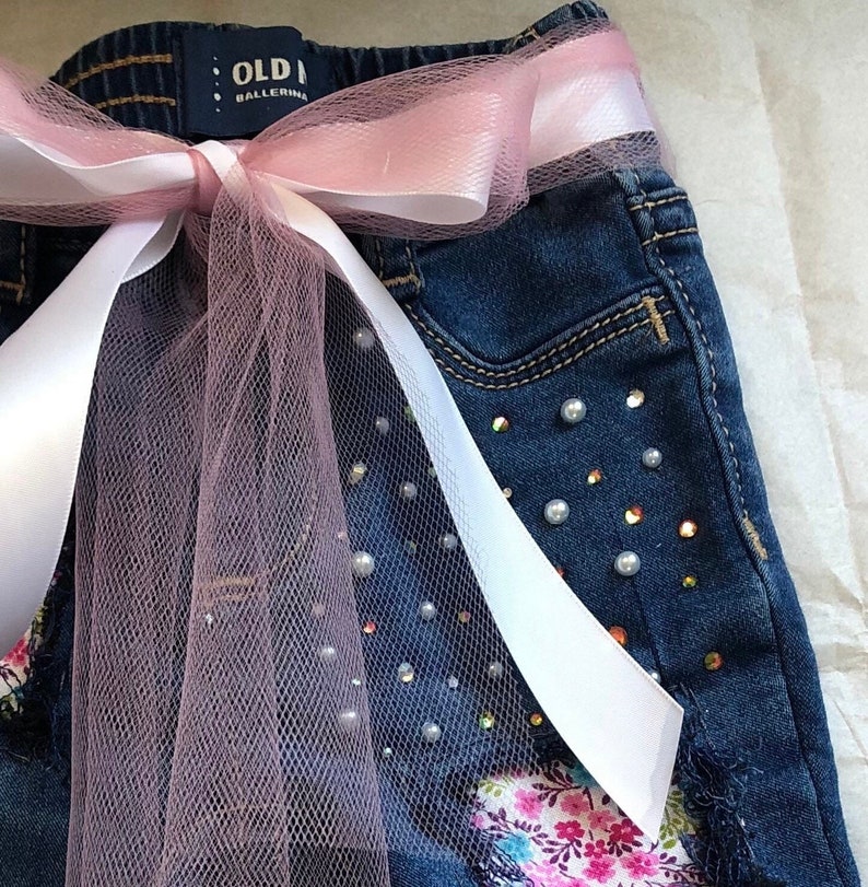 Baby Bell Bottoms Jeans Bell Bottoms for Girls Distressed Etsy