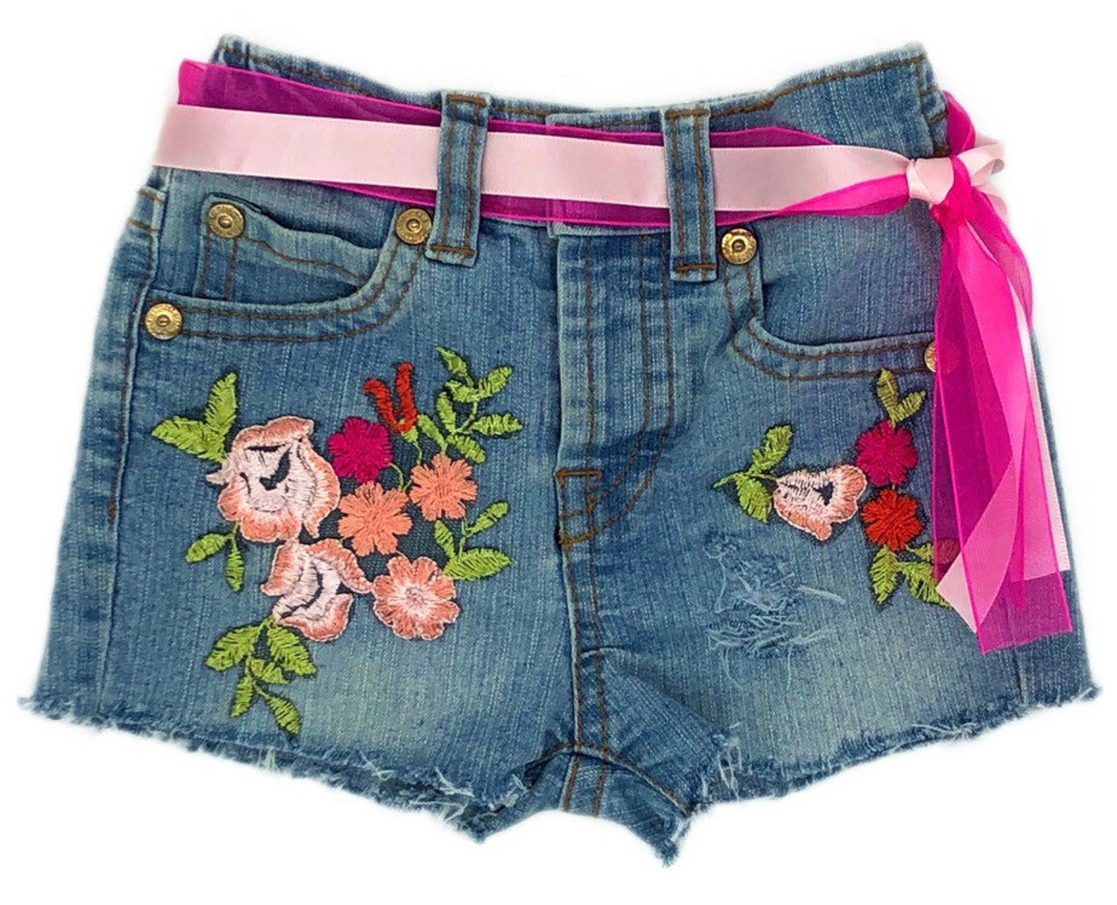 Baby Girl Jean Shorts for Girls Summer Distressed Denim Shorts Etsy