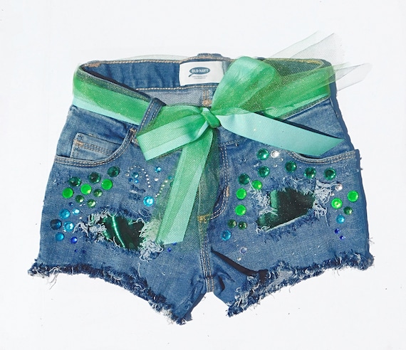 mermaid jean shorts