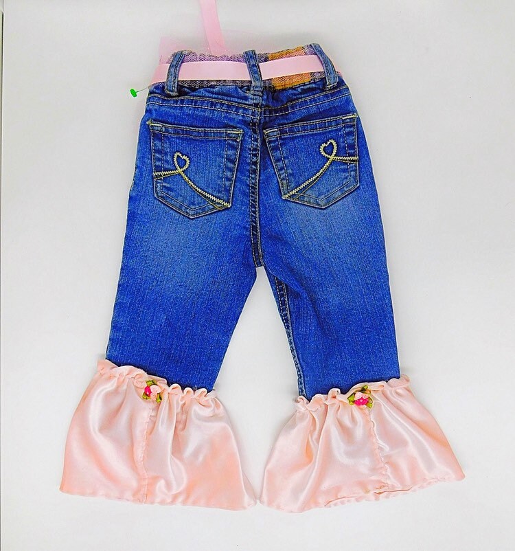 Baby Bell Bottoms Jeans Bell Bottoms for Girls Distressed Etsy