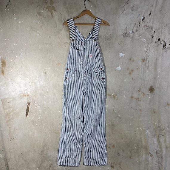 1940s Red Ball Overalls Hickory Stripes