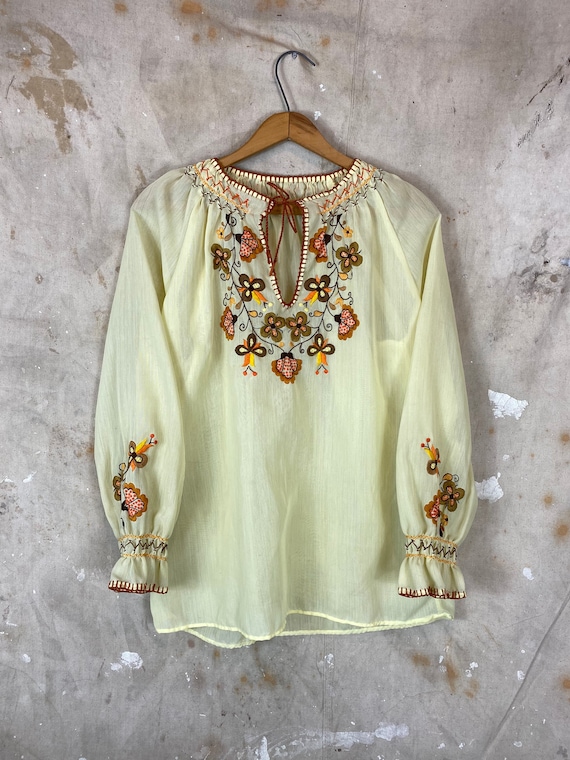 1970s Hungarian Blouse