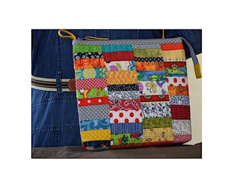 Mehrfarbige Clutch-Tasche für Damen, Handtasche, Federmäppchen, Geschenk für Sie