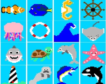 Ocean Baby Decke - NUR MUSTER