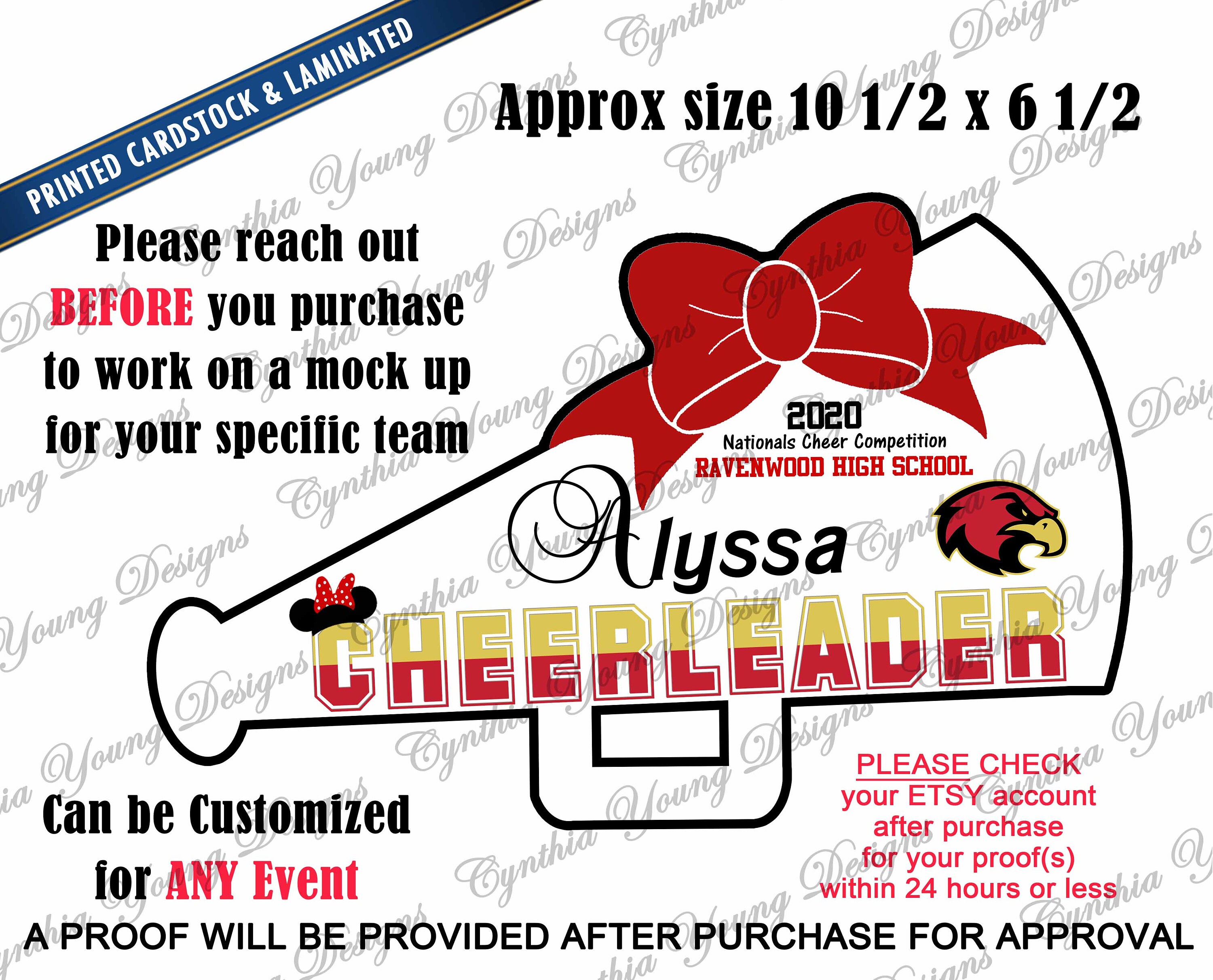 Cheerleading Megaphone Magnet Disney Cruise Magnet Resort - Etsy