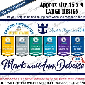 Porthole Stateroom Door Magnet | Royal Caribbean Crown & Anchor Society Cruise Magnet | RCL Reward Program