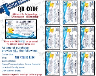 Etiquetas Duck Tags/ Personalizadas con TU información personal/ RCL NCL Princess Celebrity (cualquier línea de cruceros) / No es una descarga instantánea