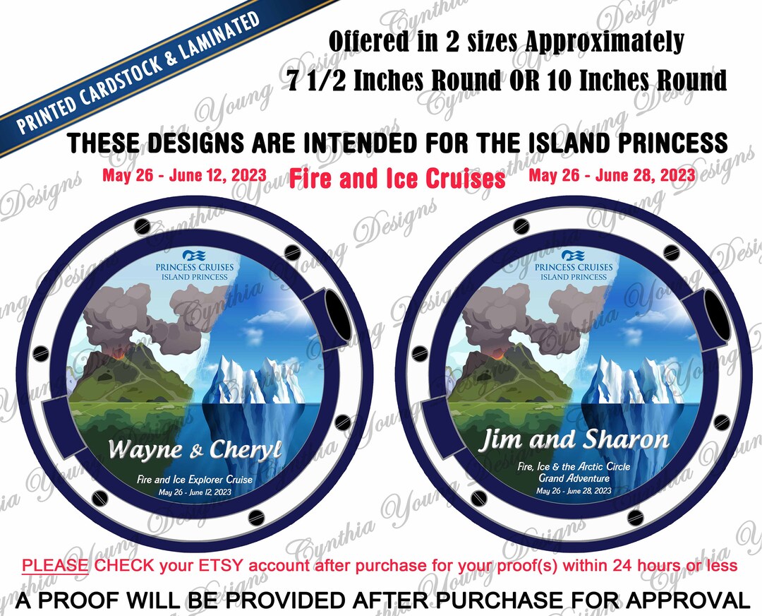 Island Princess 17day Fire and Ice Cruise or 33day Fire Ice Etsy