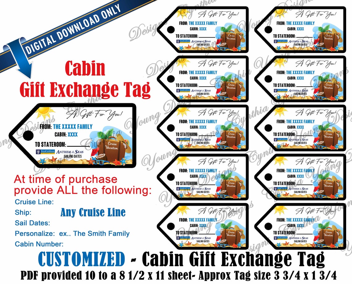 cabin-gift-exchange-tags-personalized-w-your-personal-etsy