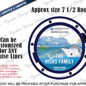 Cruise Door Magnet | Alaska Cruise Door Magnet | Alaska Cruise RCL NCL DCL Princess (Any Cruise Line) Glacier Cruise | Alaskan Cruise Magnet