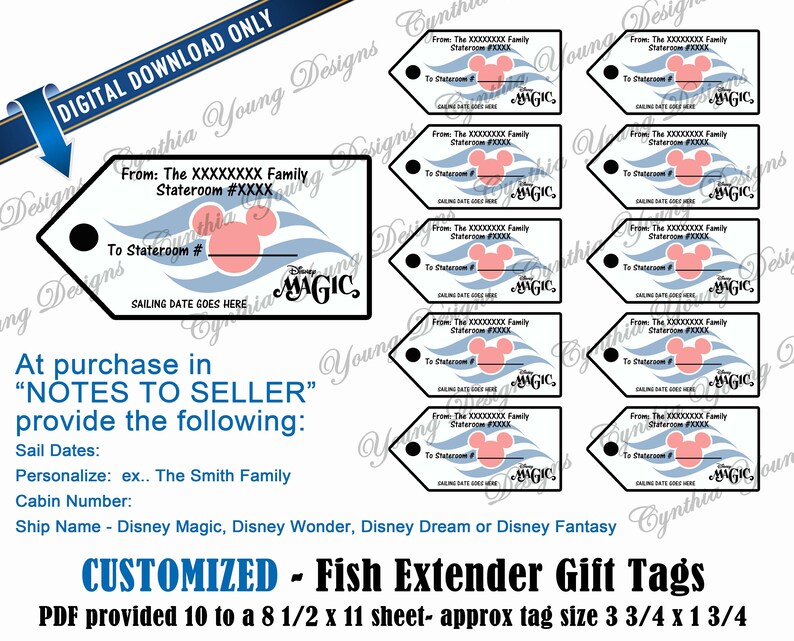 fish-extender-gift-tags-customized-with-your-personal-etsy