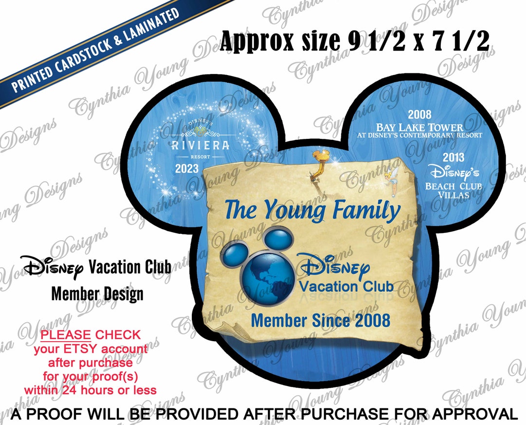 Stateroom Door Mickey Ears Disney Vacation Club Cruise - Etsy