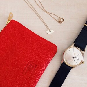 Monedero de monedas de cuero rojo. Bolsa de cuero para monedas. Bolsa de cuero. Bolsa de monedas. Bolsa de monedas. Cambiar monedero. Monedero de monedas. Bolsa para auriculares. Funda para auriculares